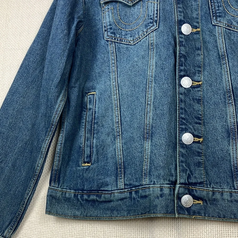 True Religion Jesse Trucker Jacket Denim Men's NWT